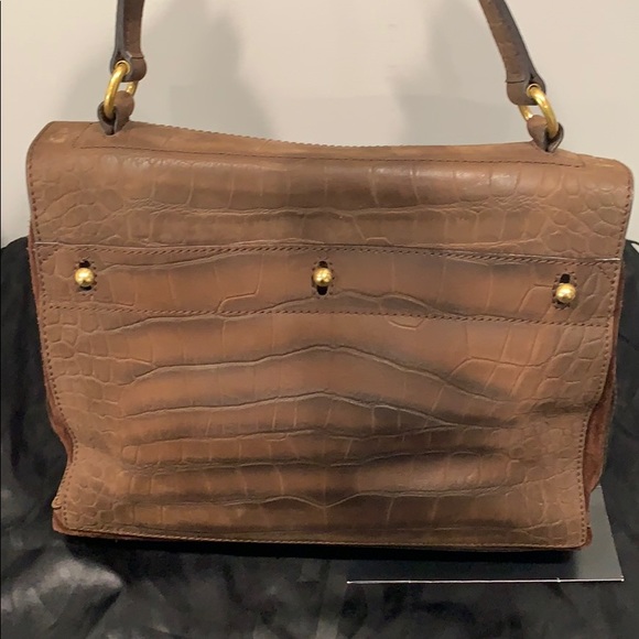 Yves Saint Laurent Brown Suede Bag - Picture 2 of 5